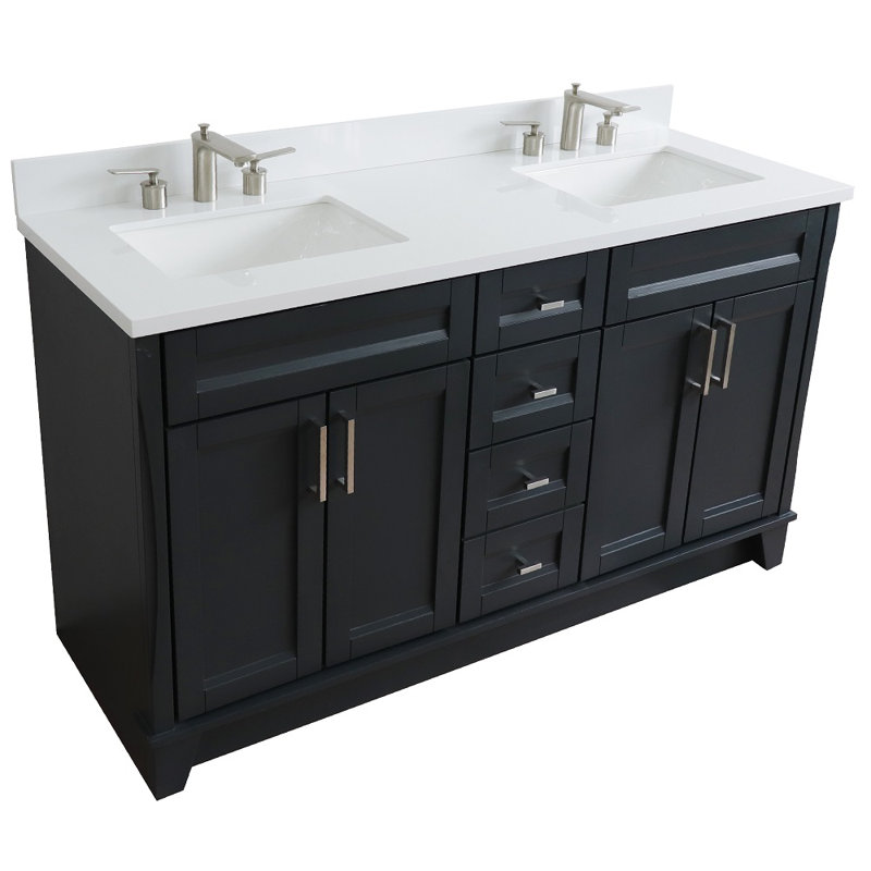 Ensemble de meuble-lavabo double 61 po Valensi