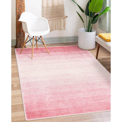 Tapis abstrait moelleux à motif dégradé abstrait avec envers antidérapant