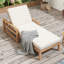 Chaise longue à 5 positions avec dossier réglable-1865873722