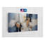 Reproduction d'art, reproduction d'art abstrait sur toile, abstrait texturé bleu beige et noir-2013734940-2013734937