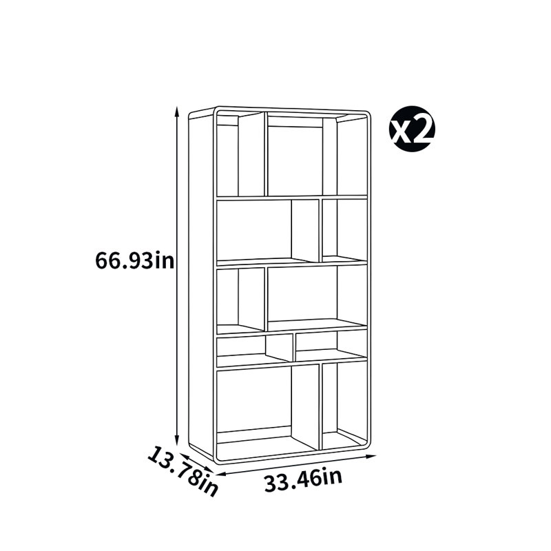 Medieval retro style bookcase