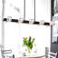 Lustre - Luminaire suspendu rectangulaire en cristal 10 lumières de style campagnard à finition noire de style salle à manger Chandelier