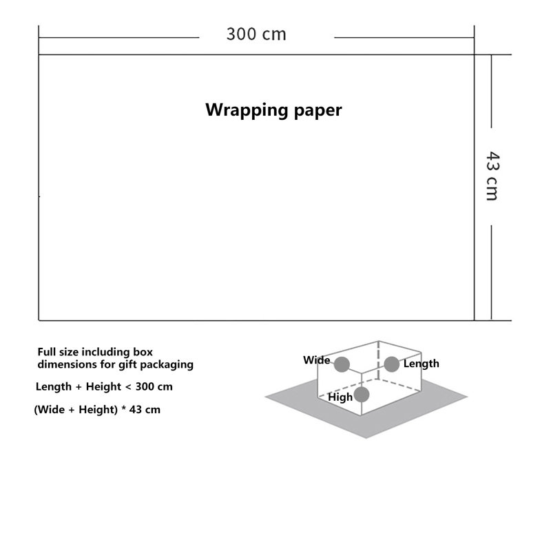 Rouleau de papier cadeau de fête festive, B