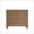 Large 4-Drawer Chest with Solid Wood, Brushed Light Brown Finish & Metal Drawer Knobs for Ample Storage and Safety-18214237