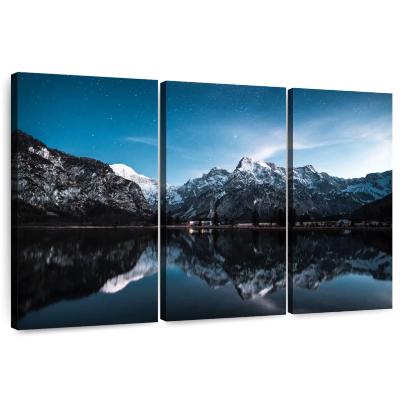 Alvord Snowy Mountain Peaks Reflection, 32" H x 50" W