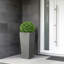 Tall Planter with Drainage Holes, Frostproof Outdoor Plant Pot, Concrete Effect Tall Tapered Planter-1725949038-1723623150