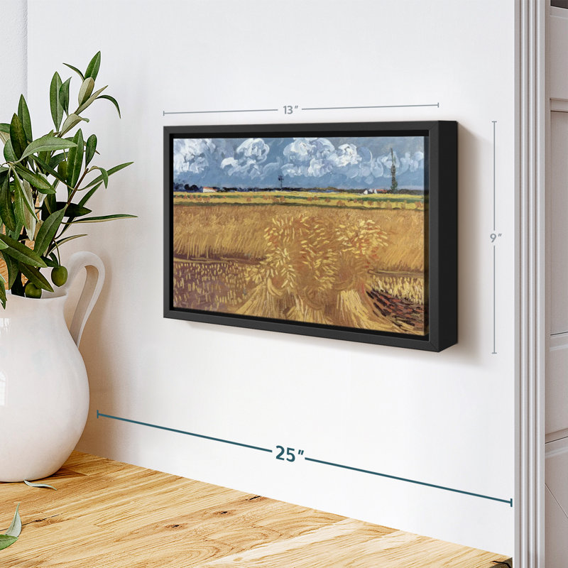 «Wheatfield with Sheaves Wall Art», H 9 po x l 13 po