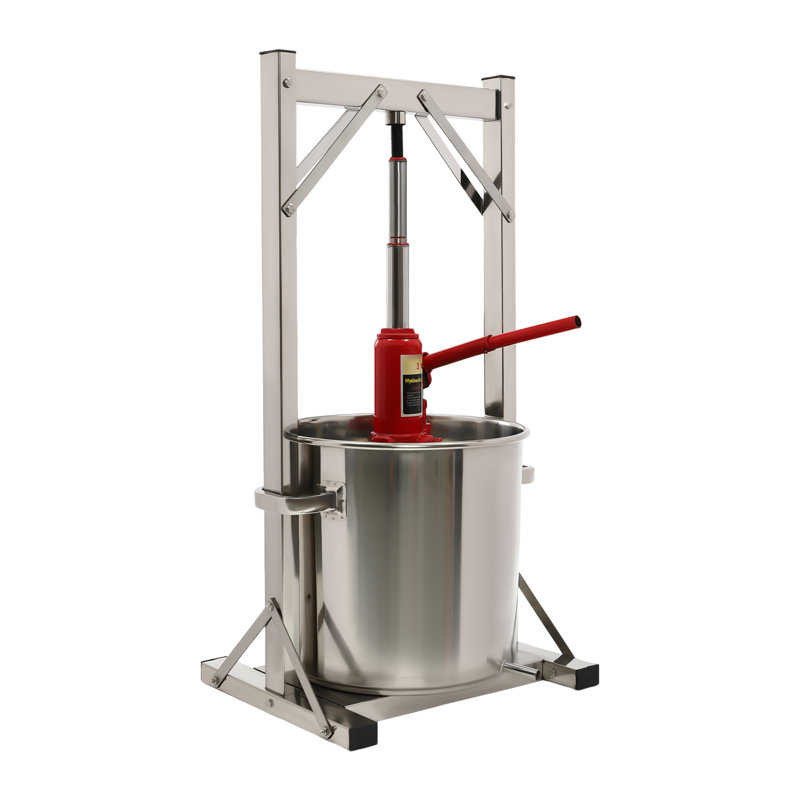 Pressoir à fruits manuel en acier inoxydable YYBUSher 5,8 gallons