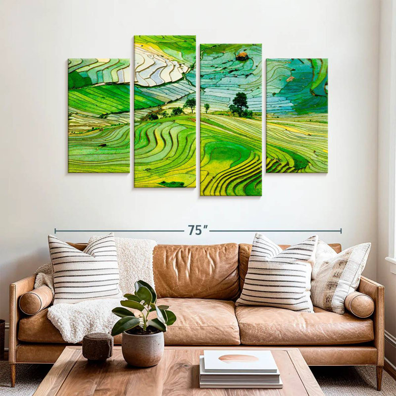 Rizières Alvord Lao Cai, H 42 po x l 68 po