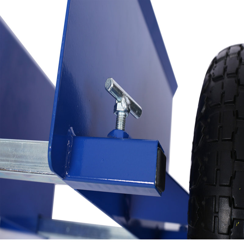 Chariot à panneau 600 lb, 10 po Roues pneumatiques, bleu