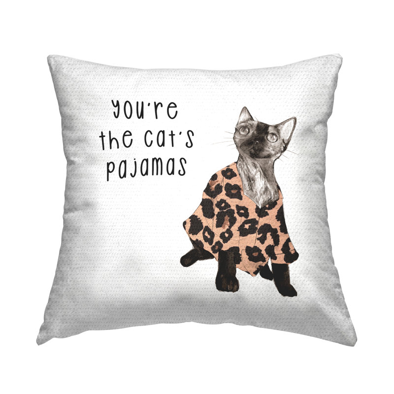 Coussin d'extérieur "You Are The Cat's Pyjamas" par Daphne Polselli