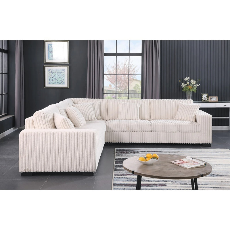 Canapé modulaire en velours côtelé Harwich