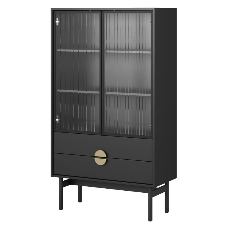 Anylia Display Cabinet, Black