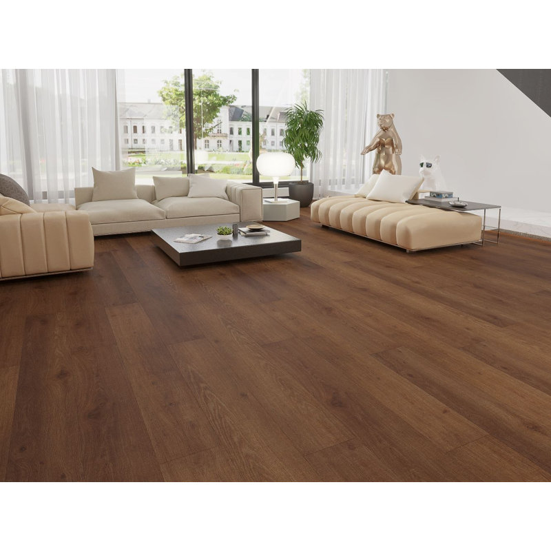 The Festival 9" x 70.87" x 8 mm Waterproof Engineered Vinyl Extra Long plank, Lover's Lass