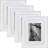 Averick Silver/Gold Solid Wood Picture Frame - Set of 4 with Mat-688927042