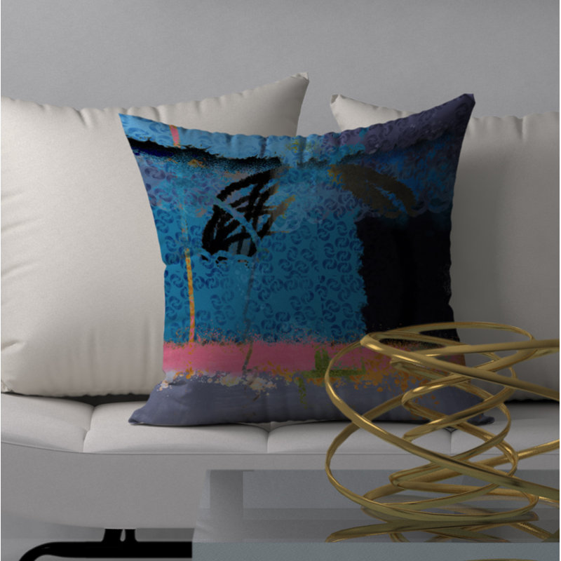 Housse de coussin carrée et insert Deirdra, H 24 po x l 24 po x p 6 po