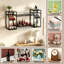 Wine Bottle & Glass Rack Black