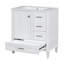 Ensemble de meuble-lavabo moderne avec ensemble lavabo 30 po, meuble-lavabo moderne avec porte à fermeture douce et 3 tiroirs, structure en bois massif (blanc)-2088683573-2088683579