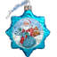 9'' Handmade Glass Holiday Shaped Ornament