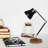 Scandinavian Style Table Lamp, Black Metal, 4.7 x 4.7 x 16.1 inches | 100% Metal Construction, E14 Socket, Max 40W | Modern Minimalist Design for Living Room, Bedroom, or Office, Elegant & Functional Lighting Solution