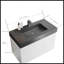 Meuble-lavabo flottant mural 36 po avec lavabo noir une pièce Alice, grand rangement pour salle de bain moderne, pré-assemblé-2065553810-2065553805