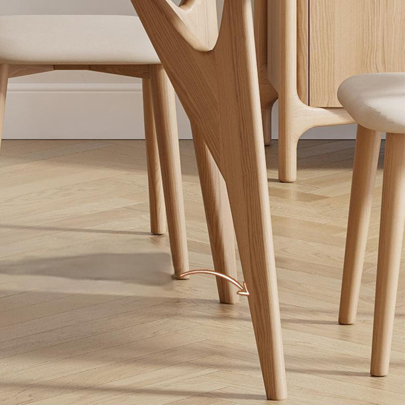 Ensemble de salle à manger rectangulaire en bois massif, H 29,52 po x L 55,11 po x l 31,49 po