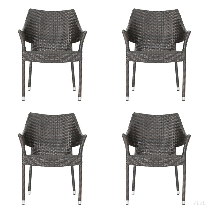 Chaise d'extérieur en résine, 52637,00MBRN KD MP4