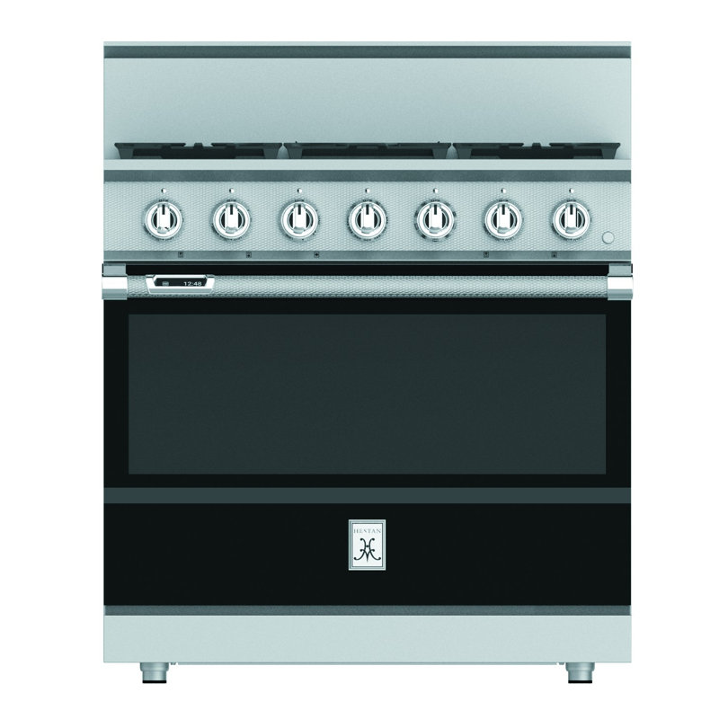 36" 5.8 cu. ft. Freestanding Dual Fuel, Blue, Natural Gas