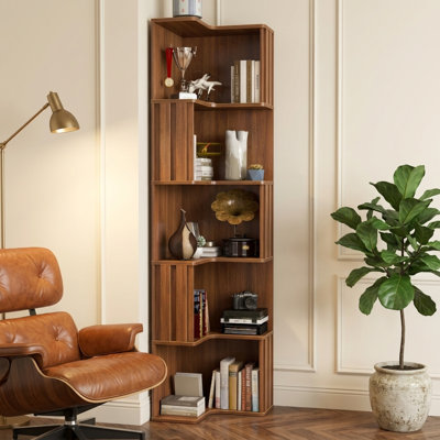 Bibliothèque de coin Mid Century