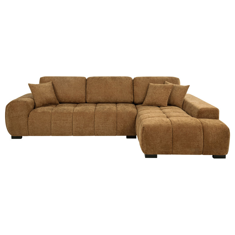 Canapé modulaire Plather Amber, Tissu ambré, Ambre