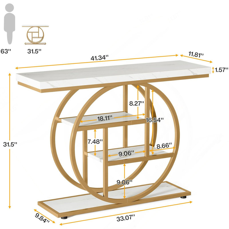 Table console 41,3 po