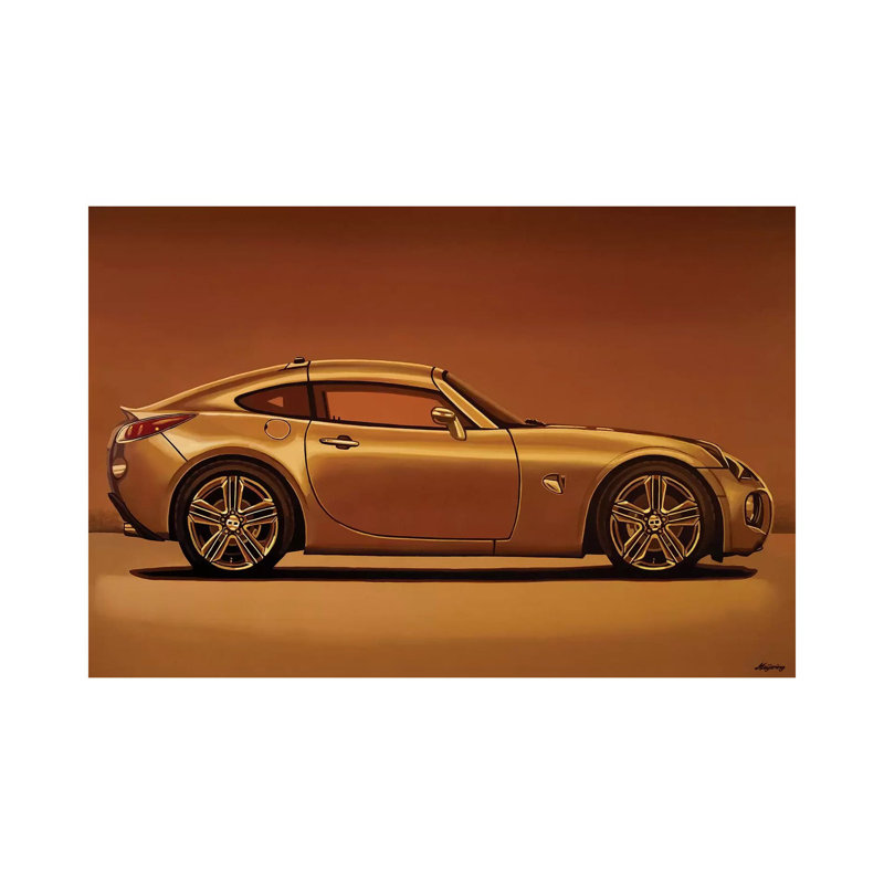 Pontiac Solstice Coupe 2009 by Paul Meijering - Wrapped Canvas Painting, 20.32cm H x 30.48cm W x 1.9cm D