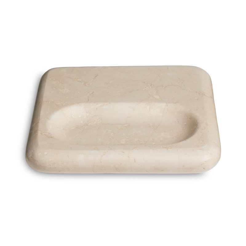 Rossi Marble Decorative Plate, Cream Marble