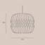 38 cm H Drum Pendant Shade in White