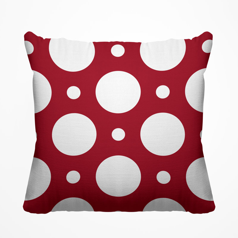 Housse et insert de coussin extérieur carré Fisk, H 15 po x l 15 po, Rouge
