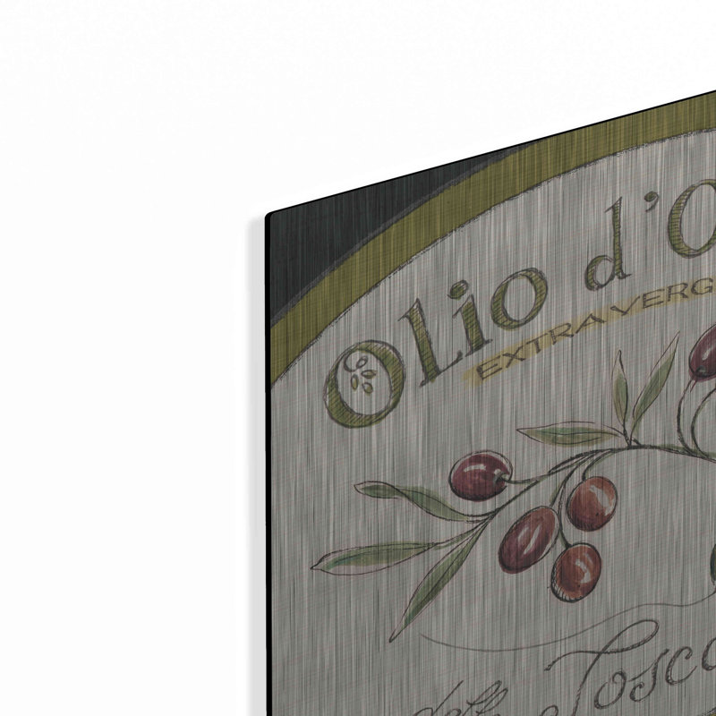 «Tuscan Flavour VI» par Daphne Brissonet, art mural en métal, H 12 po x l 12 po