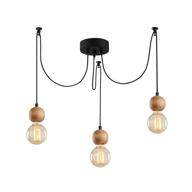 Luminaire suspendu grappe 3 lumières Herzog