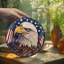 Emblème du drapeau américain Eagle-129206033