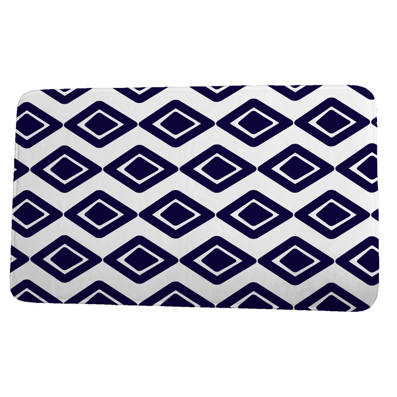 Tapis de bain Grantville, Bleu marine, L 21 po x L 34 po