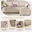 3 Seater Linen Sofa Bed-1678569046