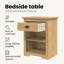53cm W Manufactured Wood Bedside Table