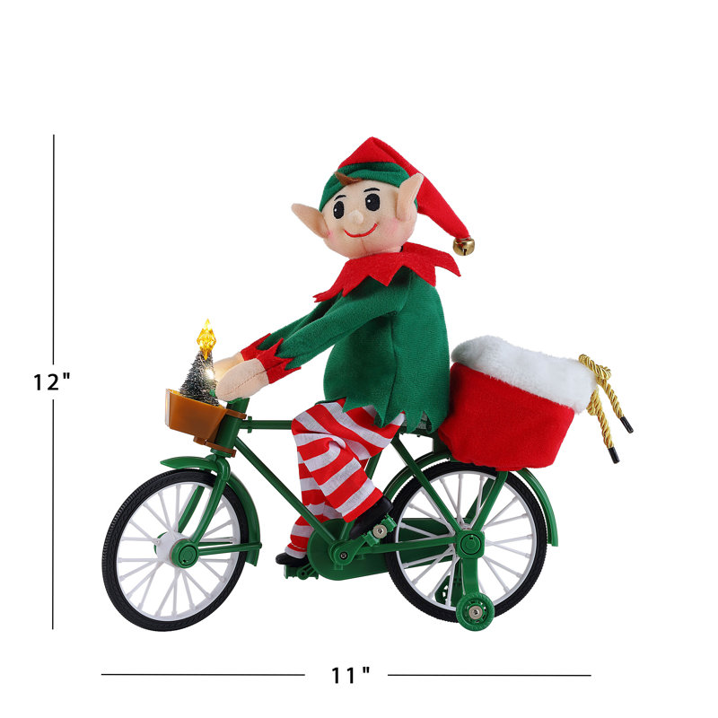 Magic of Christmas 11" Animated Cycling Elf