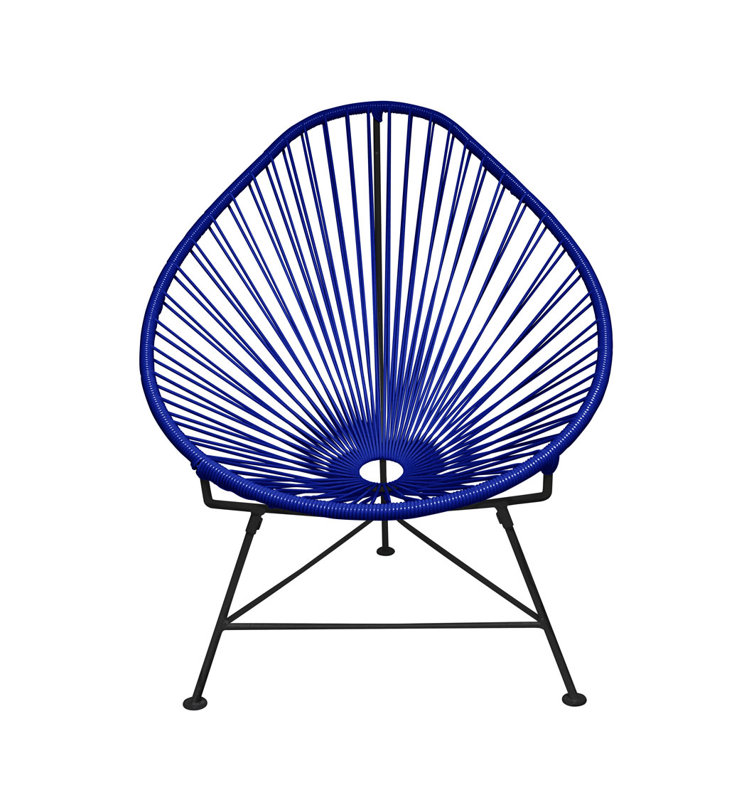 Fauteuil intérieur / extérieur Junior Junior Acapulco, Bleu profond / noir