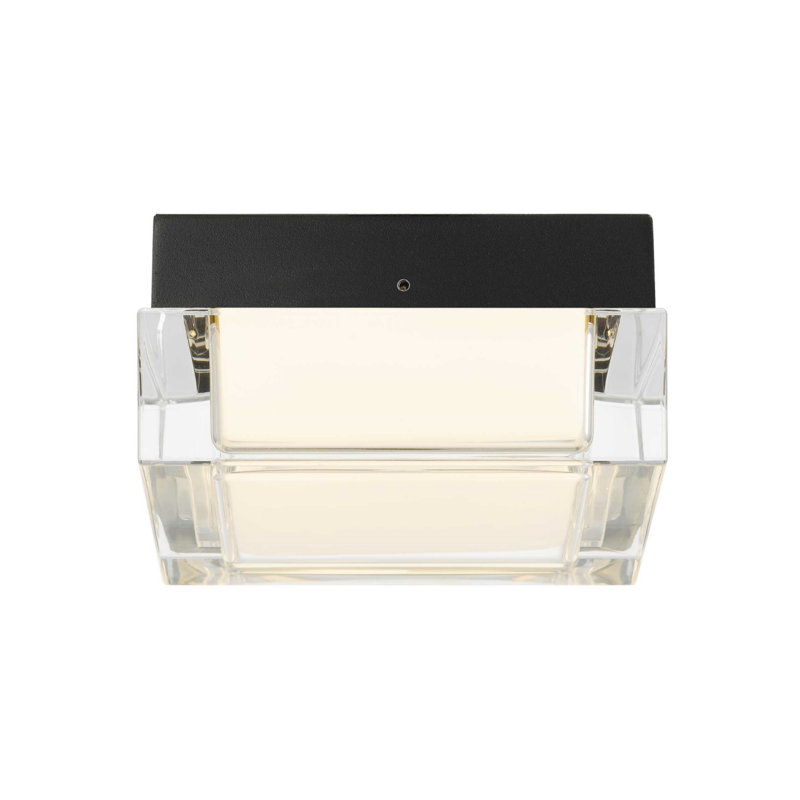 5-Inch Integrated Square LED Recessed Ceiling Light, Three Color Temperatures, 14 W, 2.5" H x 5" W x 5" D