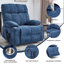 Fauteuil inclinable en chenille robuste avec deux moteurs, idéal pour la relaxation et le massage par vibration