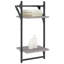 Borough Wharf 2-Tier Wall Shelves With Bars 2 Pcs 30X25x65 Cm-1934583386