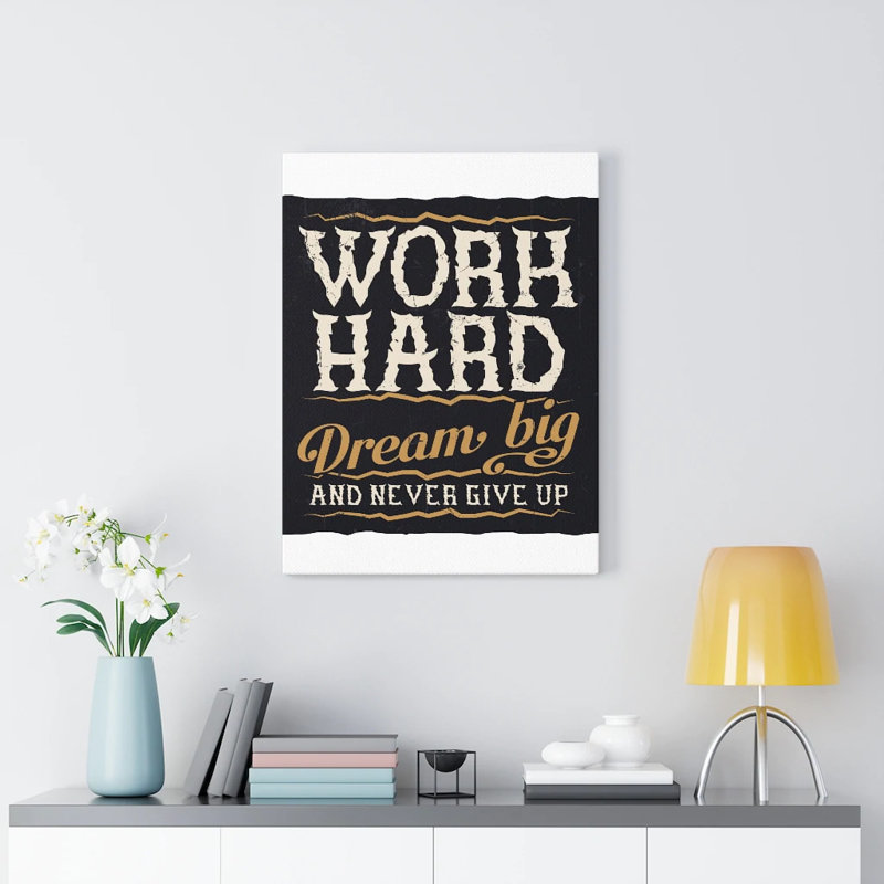 Dream Big - Wrapped Canvas Print, 41cm H x 30cm W