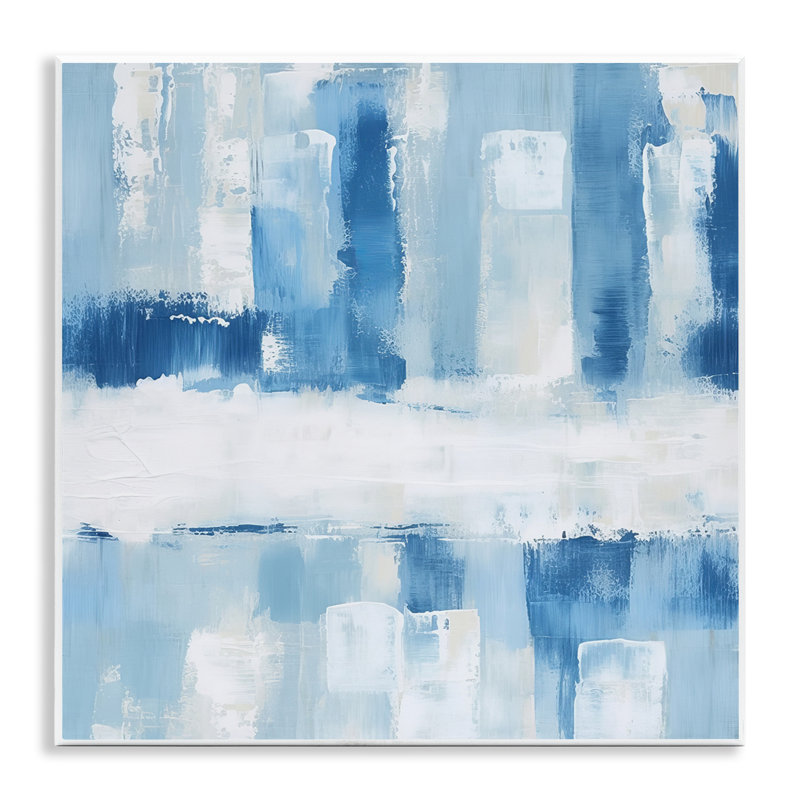 Blue Abstract Visionaries Wall Plaque, design by Irena Orlov