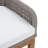 Marley Teak Outdoor Stool with Cushion-385771293