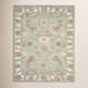 Desmondia Handmade Wool Aqua/Ivory Rug